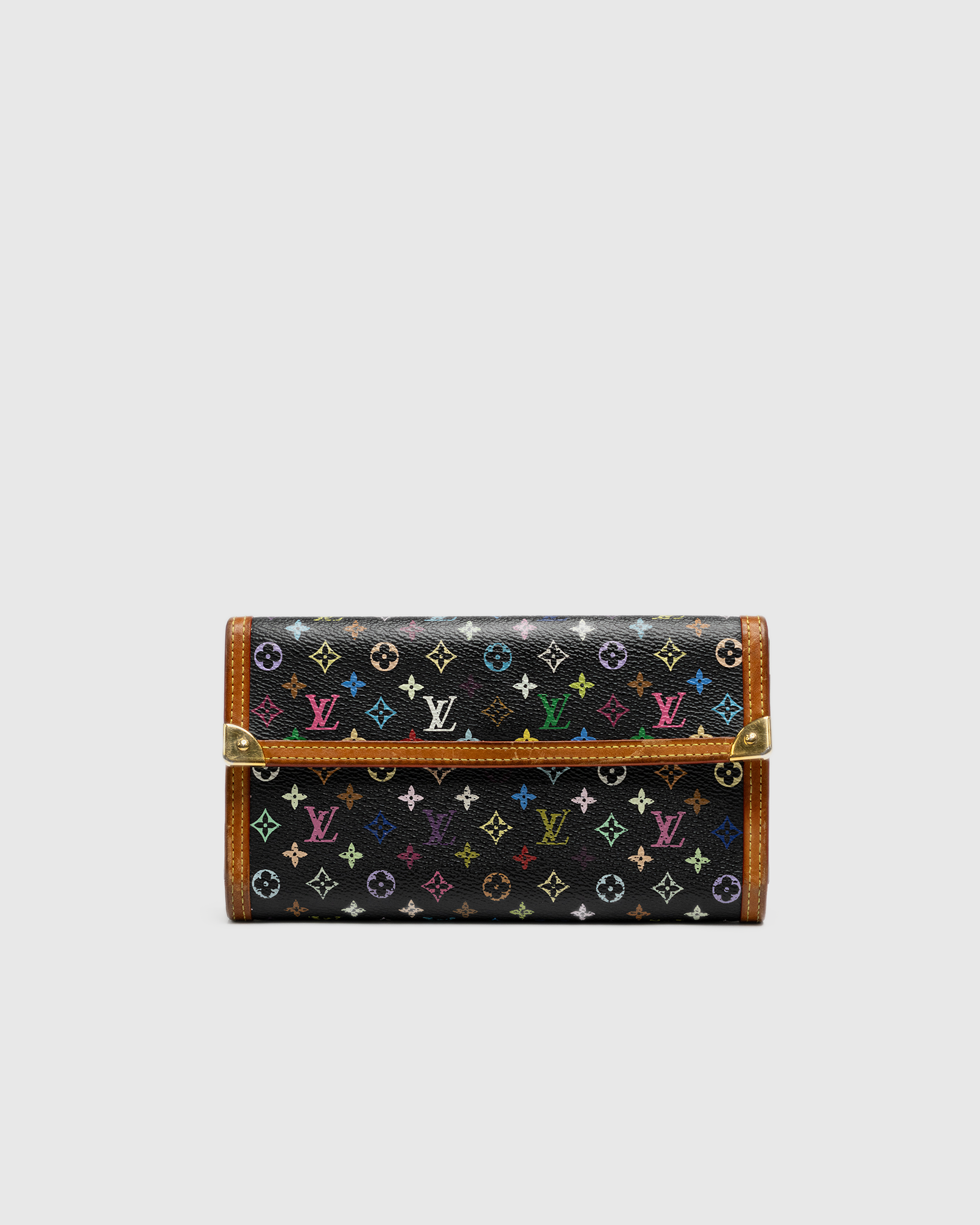 Louis Vuitton Multicolor Monogram Sarah Wallet – Black