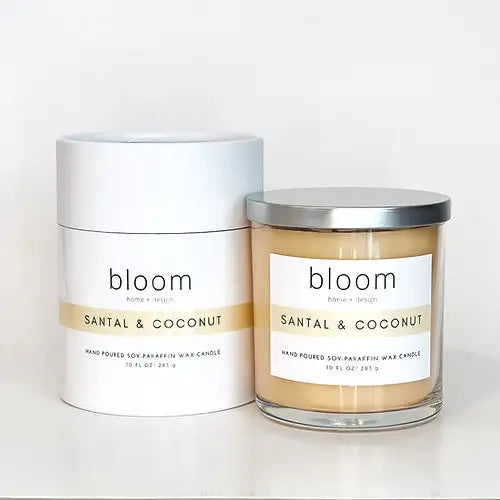 Santal & Coconut Scented Candle (10 oz)