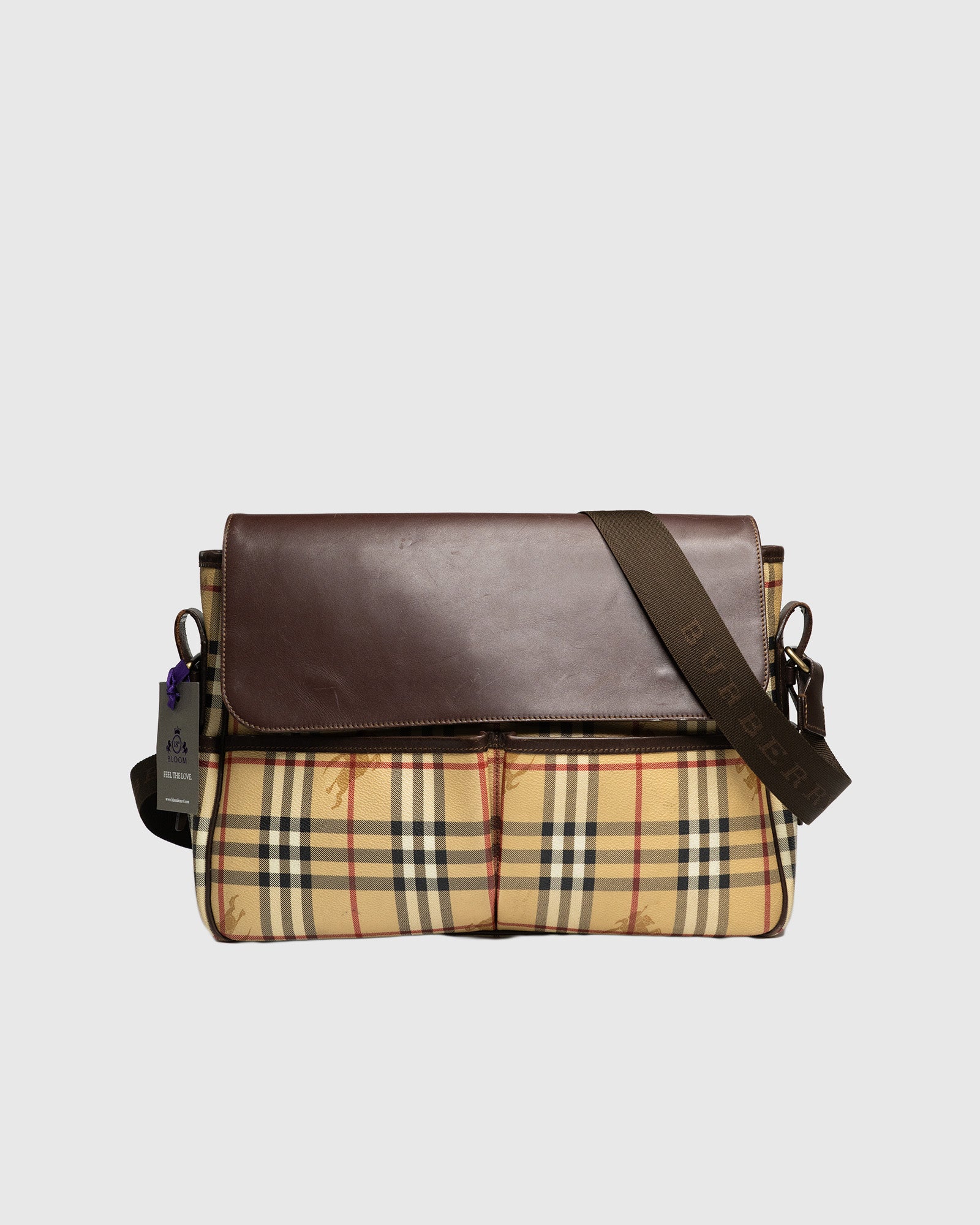 Pre-Owned Burberry Horseferry Check Messenger